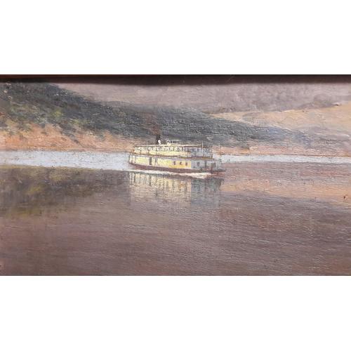 Федоров В. Морской пейзаж с теплоходом