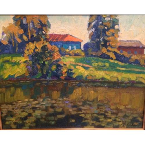 Захаров Е.А. Пейзаж с кувшинками