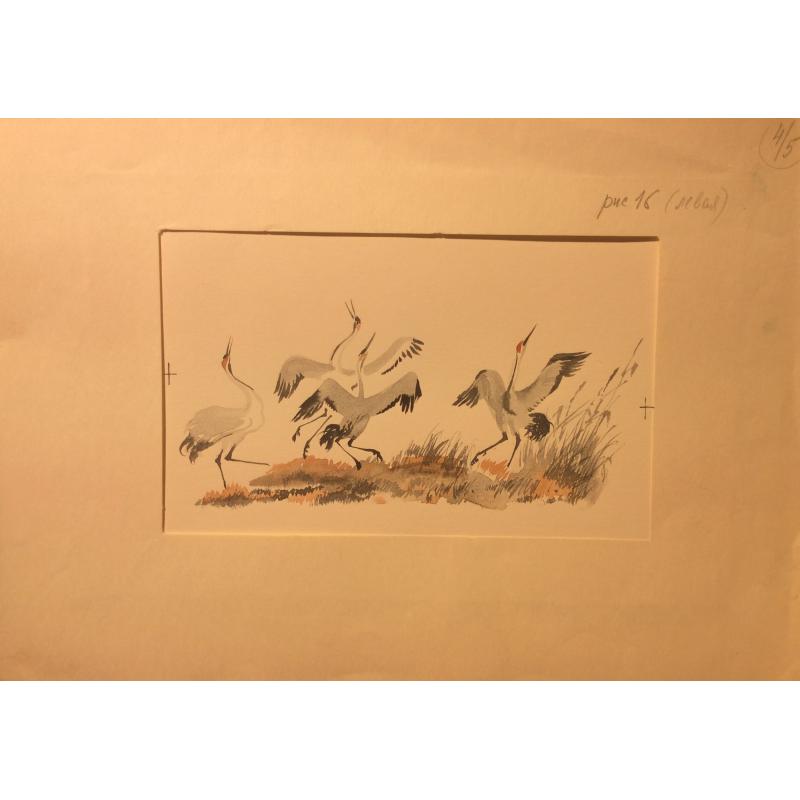 Мешков Е. А. Иллюстрация к книге С. Романовского Сон лисы