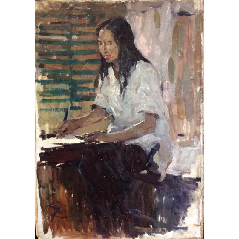 Алексеев А. Е. Вьетнам. Школьница Нгием