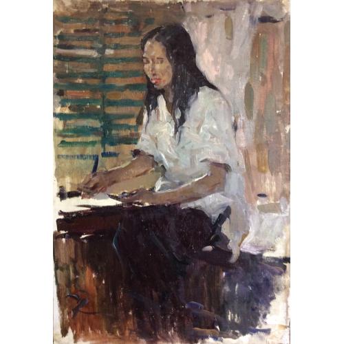 Алексеев А. Е. Вьетнам. Школьница Нгием