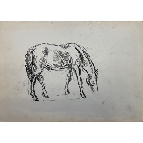 Кончаловский М.П. Пасущаяся лошадь