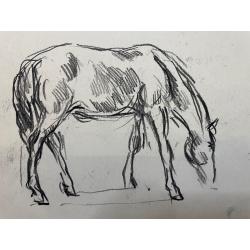 Кончаловский М.П. Пасущаяся лошадь