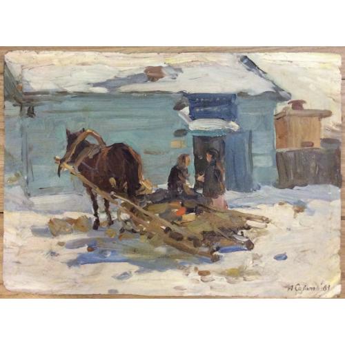 Саханов А.И. У магазина