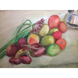 Хряков А. Ф. Натюрморт с овощами