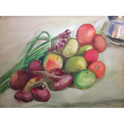 Хряков А. Ф. Натюрморт с овощами