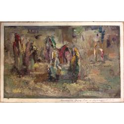 Матякубов Ф. Около мечети. Узбекистан