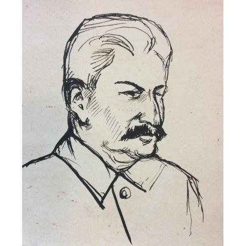 Попов Б. Н. Портрет Сталина И. В.