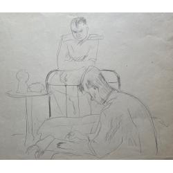 Гончаров А. Д. Художник за работой