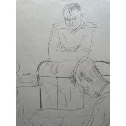 Гончаров А. Д. Художник за работой