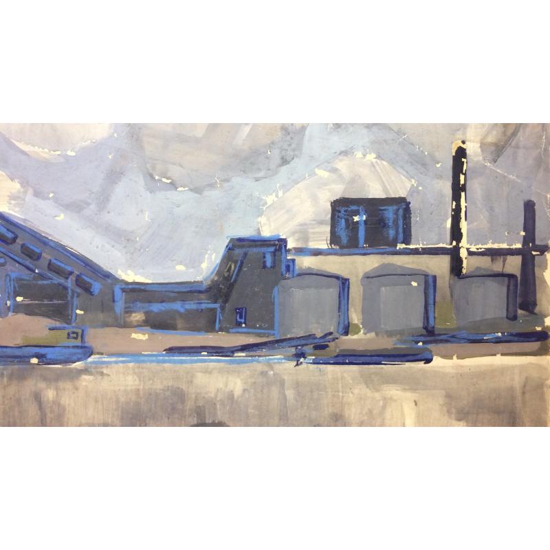 Бурмистров Б. А. Кострома. Завод на реке