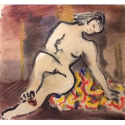 Ведерников А. С. Обнаженная на лоскутном одеяле