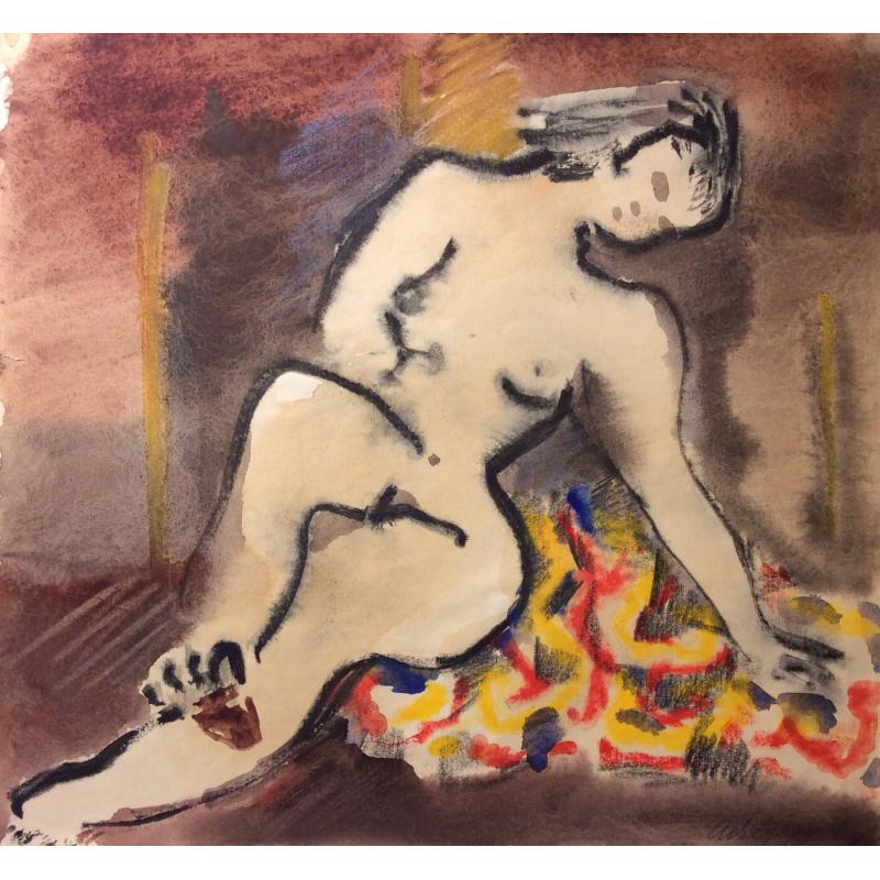 Ведерников А. С. Обнаженная на лоскутном одеяле