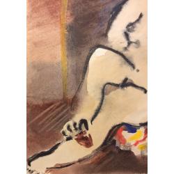 Ведерников А. С. Обнаженная на лоскутном одеяле