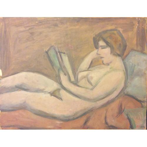 Расторгуев Е.А. Обнажённая,читающая книгу