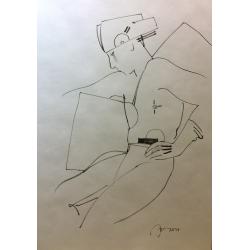 Хамдамов Р.У. Эскиз театрального костюма