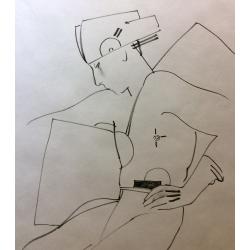 Хамдамов Р.У. Эскиз театрального костюма