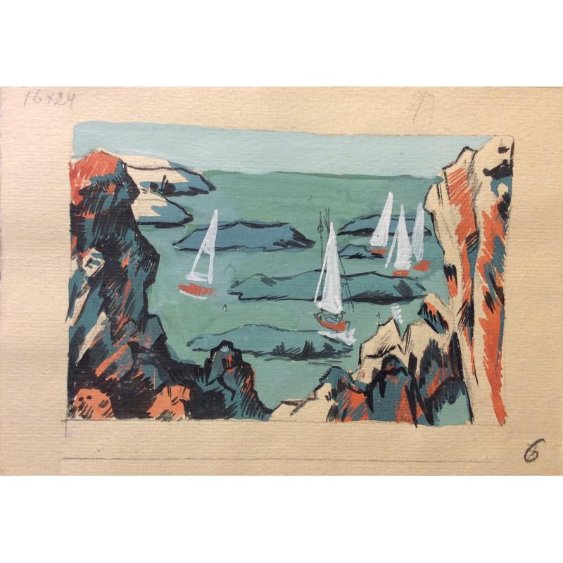 Афанасьева Е. А. Яхты в море