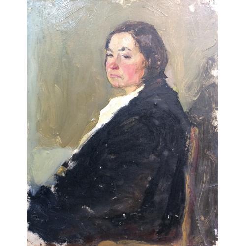 Неизвестный художник. Женщина на стуле