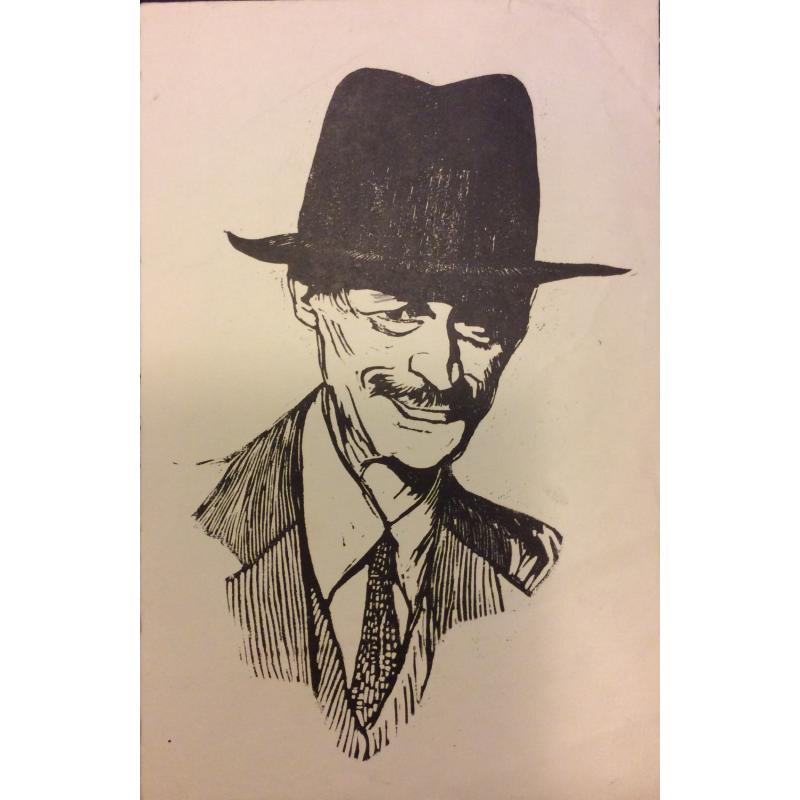Неизвестный художник Портрет мужчины в шляпе