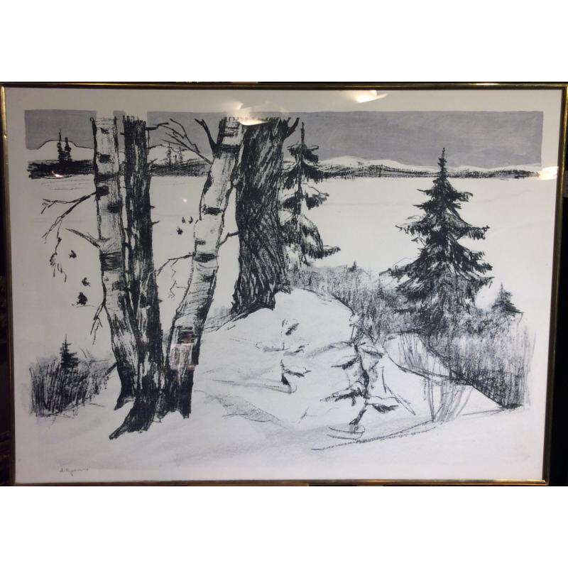 Неизвестный художник. Зимний пейзаж