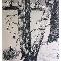 Неизвестный художник. Зимний пейзаж