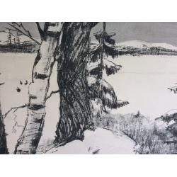 Неизвестный художник. Зимний пейзаж