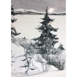 Неизвестный художник. Зимний пейзаж