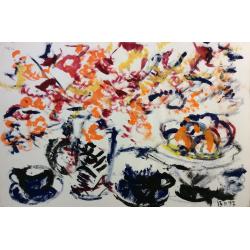 Зернова Е. С. Натюрморт с двумя чашками. Из серии Круглый год