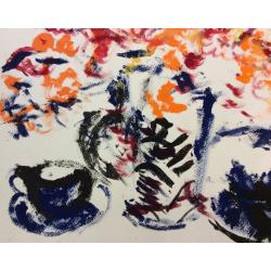 Зернова Е. С. Натюрморт с двумя чашками. Из серии Круглый год