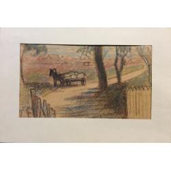 Костенко К.Е. Лошадь с телегой