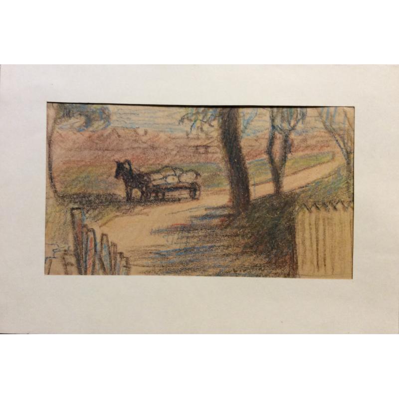 Костенко К.Е. Лошадь с телегой