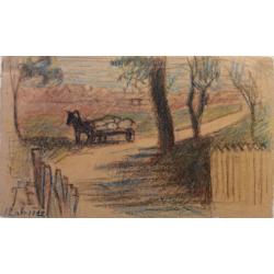 Костенко К.Е. Лошадь с телегой