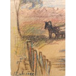 Костенко К.Е. Лошадь с телегой