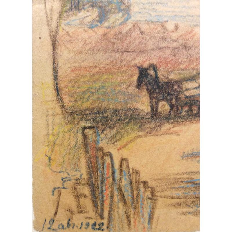 Костенко К.Е. Лошадь с телегой