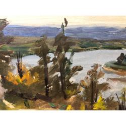 Кибардин Г.В. Пейзаж с видом на реку