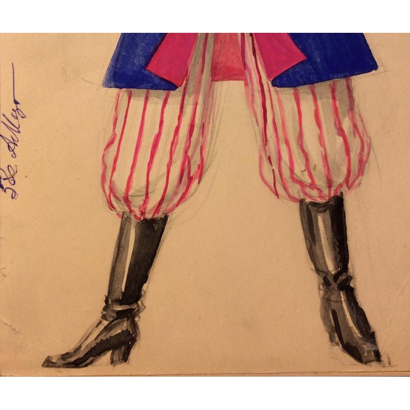 Мазанов А. М. Эскиз польского национального костюма