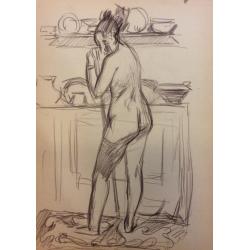 Каплан Ф. М. Обнаженная натурщица на кухне