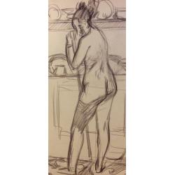 Каплан Ф. М. Обнаженная натурщица на кухне