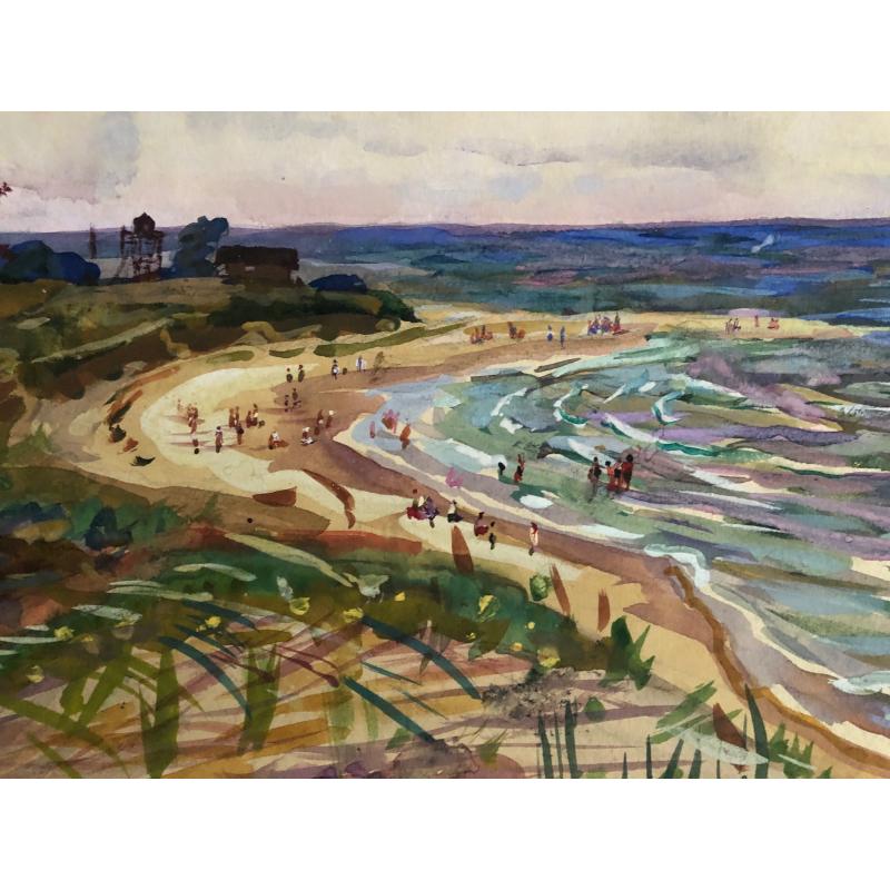 Неизвестный художник. Ветрено в дюнах