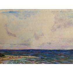 Неизвестный художник. Ветрено в дюнах