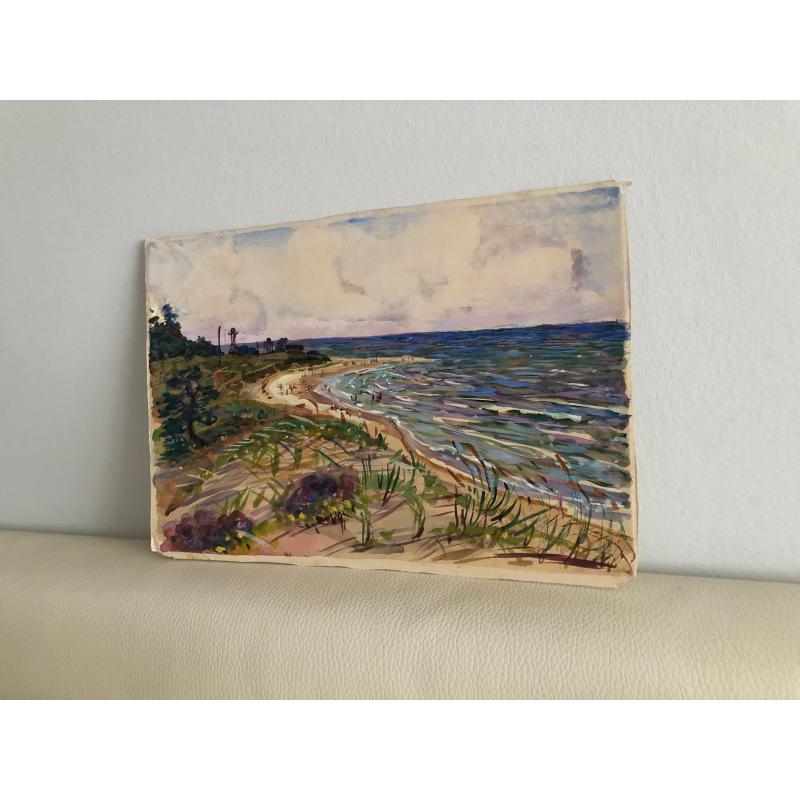 Неизвестный художник. Ветрено в дюнах