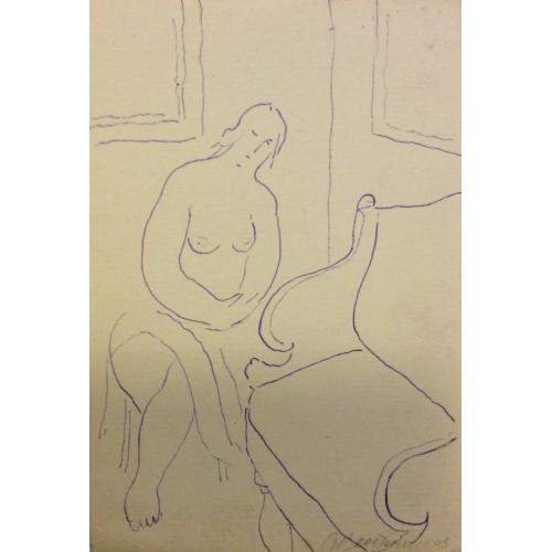 Ведерников А.С. Модель у дивана