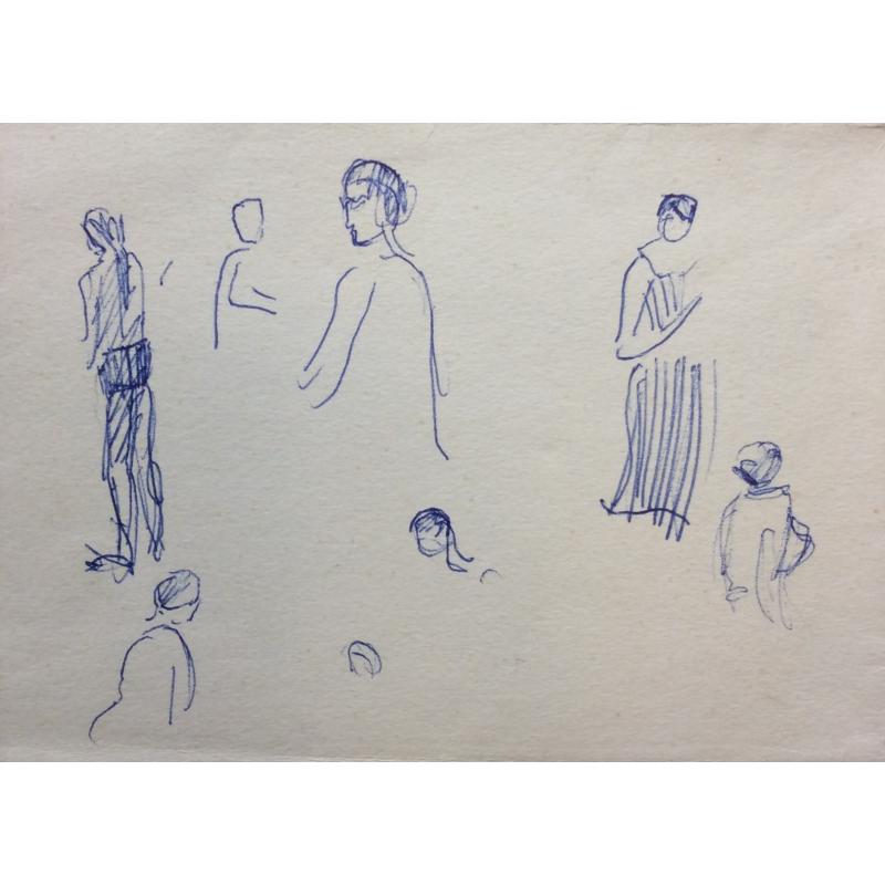 Лабас А. А. Набросок Люди