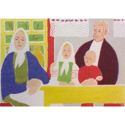 Ермолаев Б. Н. Семья за столом