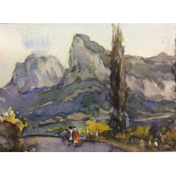 Крылов П. Н. Пейзаж с горами