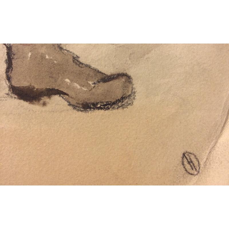 Обручева Н. Н.  Эскиз костюмов Селифан и Петрушки. Мертвые души