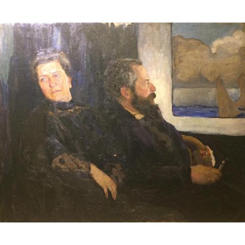 Зернова Е. С. Двойной портрет Виктории Петровны и Сергея Алексеевича Зерновых