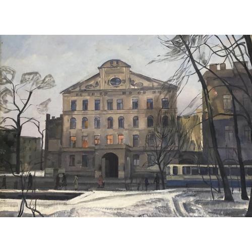 Суворов Н.Г. Улица Комсомола в Ленинграде