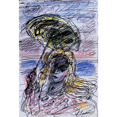 Лабас А. А. Дама с зонтиком